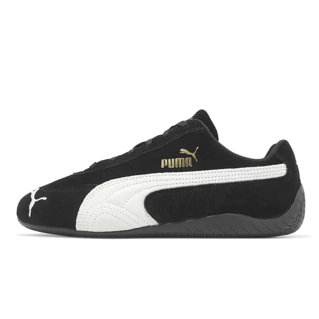 【PUMA】休閒鞋 Speedcat OG 男鞋 女鞋 黑 白 麂皮 復古 Rose著用款 賽車鞋(398846-01)