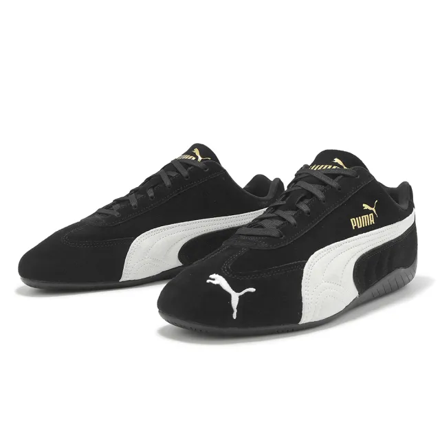 【PUMA】休閒鞋 Speedcat OG 男鞋 女鞋 黑 白 麂皮 復古 Rose著用款 賽車鞋(398846-01)