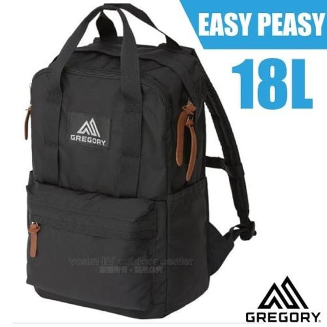 【Gregory】EASY PEASY DAY 日用雙肩休閒後背包18L /多口袋設計(103868-1041 黑)