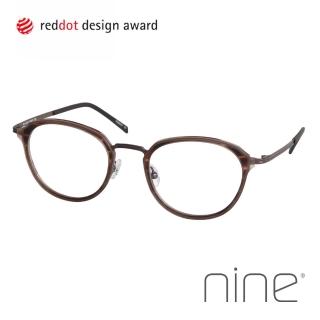 【nine】丹麥設計日本工藝純鈦 元系列粗圓框光學眼鏡(NI2933)