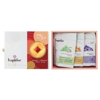 【hapidae】2025過年禮盒-無咖啡因複方茶禮盒(送禮首選;複方花草茶;無咖啡因;三角茶包)