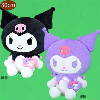 【TDL】三麗鷗酷洛米絨毛娃娃玩偶抱枕背揹包款30公分 89475(生日禮物 聖誕節)