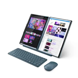 【Lenovo】13.3吋Ultra 7輕薄觸控AI筆電(Yoga Book 9/83FF0029TW/Ultra 7-155H/32G/1TB/W11P/OLED)