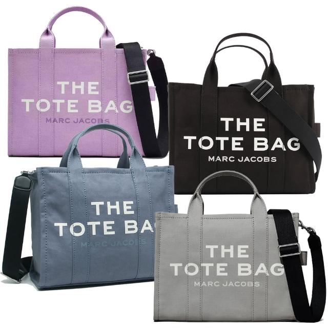 【MARC JACOBS 馬克賈伯】TRAVELER SAMLL TOTE 字母帆布兩用托特包(多色/任選)