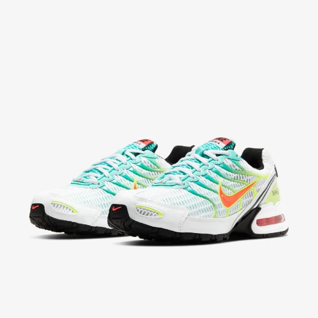 NIKE 耐吉 慢跑鞋 Wmns Air Max Torch 4 女鞋 白 綠 橘 拼接 氣墊 緩衝 休閒 運動鞋(CW5607-100)