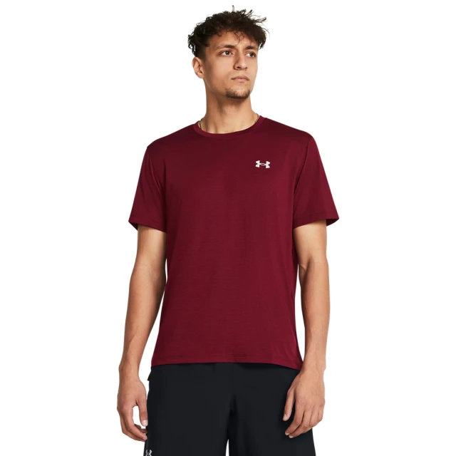 UNDER ARMOUR UA 男 Launch 短袖T-Shirt_1382582-625(酒紅色)