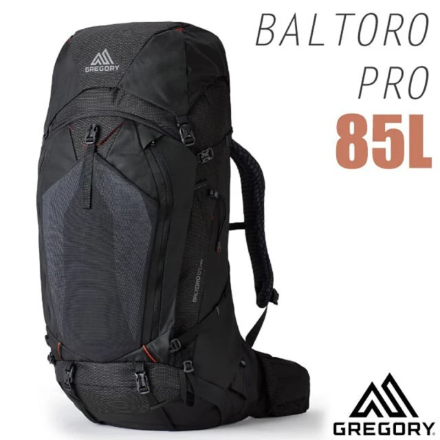 Gregory BALTORO PRO 85L 專業網狀透氣健行登山背包(142443-9574 熔岩黑)