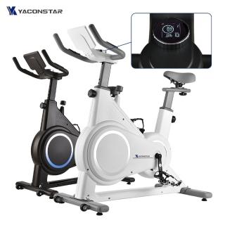 【YACONSTAR】動力飛輪健身車 磁控阻力款 飛梭10段阻力 智慧面板(飛輪車 腳踏車 飛輪 健身車 飛輪健身車)