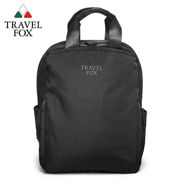 【TRAVEL FOX 旅狐】女包 簡約質感百搭後背包/電腦包/筆電包/包包(TB833-01 黑)