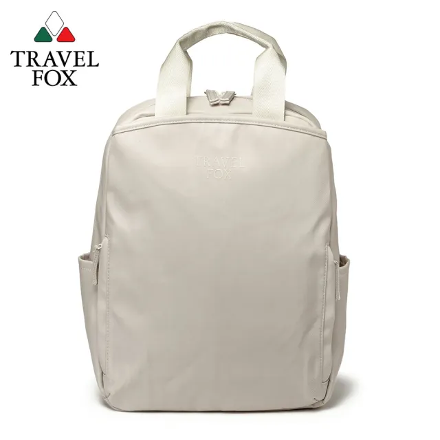 【TRAVEL FOX 旅狐】女包 簡約質感百搭後背包/電腦包/筆電包/包包(TB833-82 米)