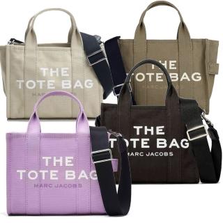 【MARC JACOBS 馬克賈伯】TRAVELER MINI TOTE 字母帆布兩用托特包(多色任選)