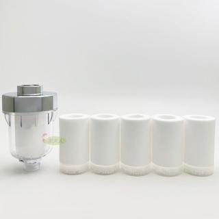 【潔夫人】水龍頭除氯過濾器(一機六芯)