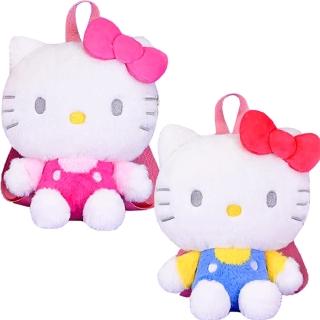 【TDL】凱蒂貓HELLO KITTY兒童後揹包包雙肩揹包絨毛娃娃玩偶揹包 894161(生日禮物 聖誕節)