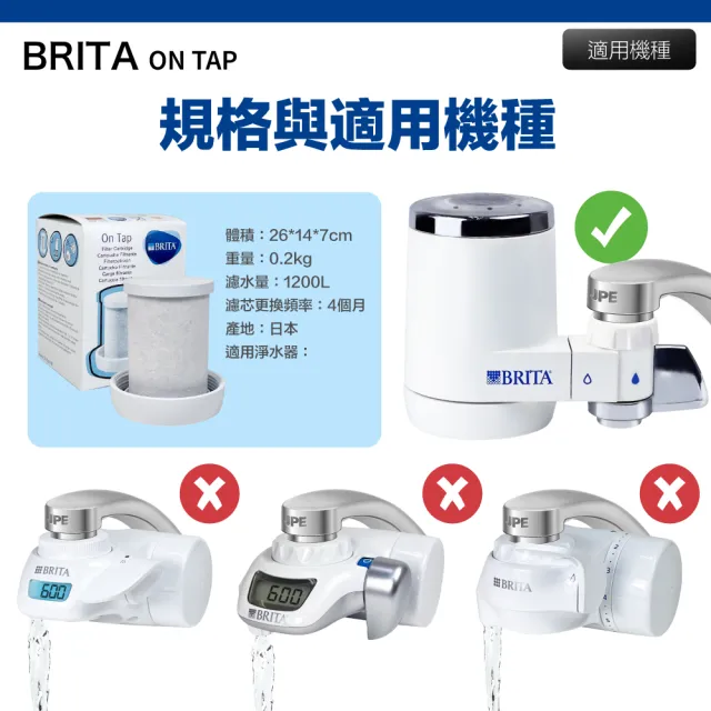 【BRITA】On Tap龍頭式濾芯 經濟3入裝 平輸品