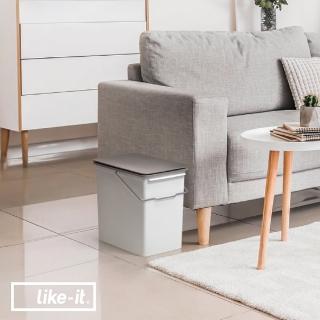 【Like-it】Seals 上蓋按壓式可堆疊垃圾桶 17L