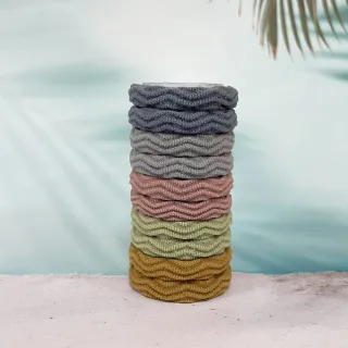 【卡樂熊】基本毛巾圈冬天色系彈力10入組造型髮束/髮圈(基本髮圈髮束綁頭髮)