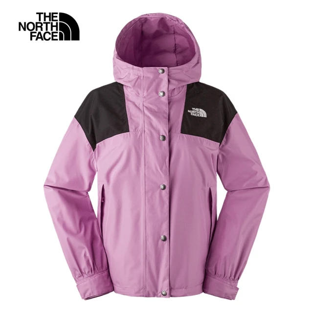 The North Face 官方旗艦 北面女款紫色DryVent防水透氣衝鋒衣｜7QSIPO2(外套)