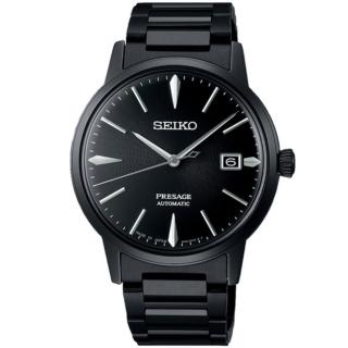 【SEIKO 精工】PRESAGE 東京酒吧系列 黑天鵝絨 調酒師 機械腕錶/39.5mm(SRPJ15J1/4R35-05E0SD)