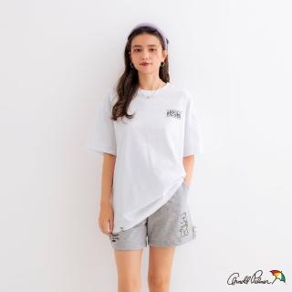 【Arnold Palmer 雨傘】中性款-個性小LOGO寬鬆短袖T(7色)