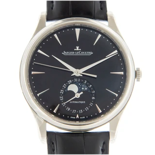 【JAEGER LECOULTRE 積家錶】超薄大師系列 月相皮帶腕表x39mm(Q1368471)