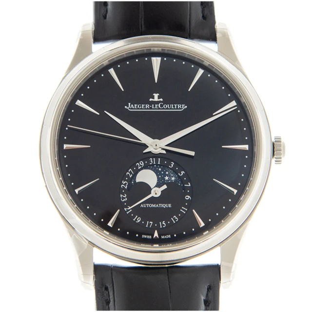 【JAEGER LECOULTRE 積家錶】超薄大師系列 月相皮帶腕表x39mm(Q1368471)