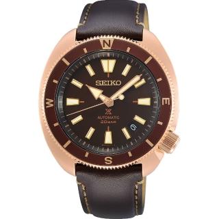 【SEIKO 精工】Prospex 陸龜200米潛水機械錶/咖啡金(SRPG18K1/4R35-04Y0Q)