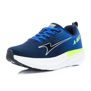 【ARNOR】阿諾 2E寬楦緩震慢跑鞋 男鞋 螢綠藍(ARMR43006)