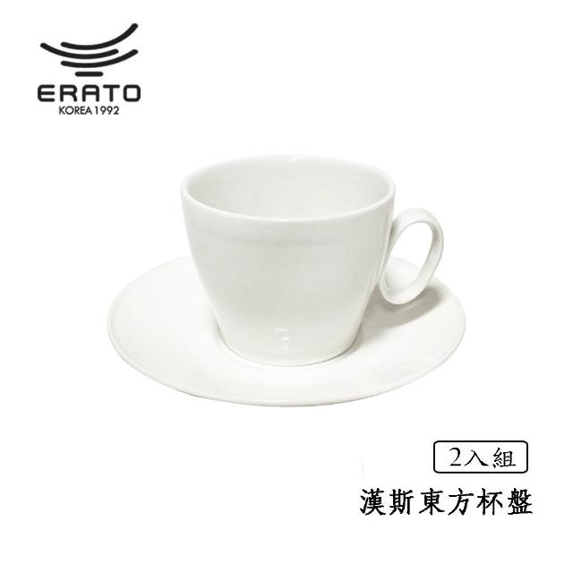 【ERATO】漢斯條紋 東方杯盤組2入組 180mL(咖啡杯盤/咖啡杯/花茶杯盤/花茶杯)