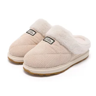 【國家地理服飾官方旗艦】女裝 MUFFLE V3 毛絨穆勒拖鞋 - 米白色
