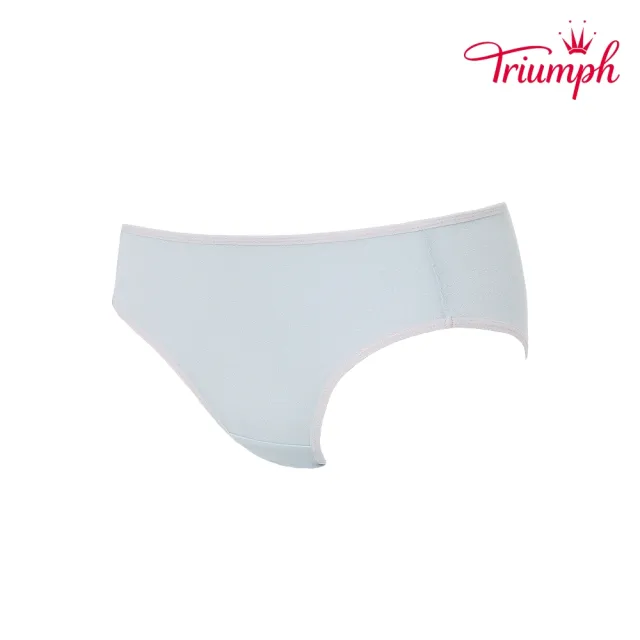 【Triumph 黛安芬】少女系列 冰咖啡紗包臀中腰三角內褲 M-EL(珍珠藍)