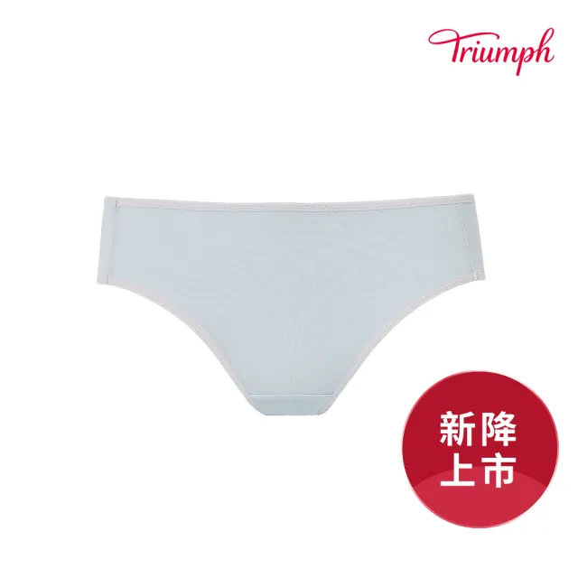 【Triumph 黛安芬】少女系列 冰咖啡紗包臀中腰三角內褲 M-EL(珍珠藍)