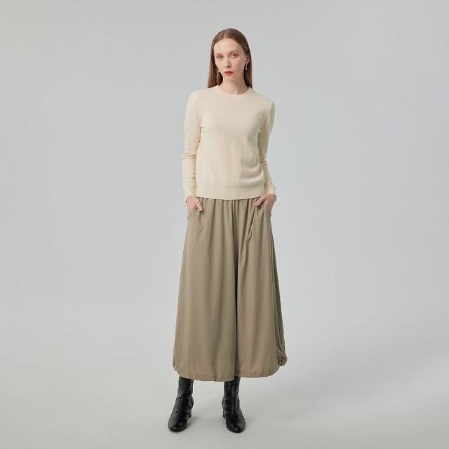 【giordano ladies】褲腳抽繩褲裙(02424514)