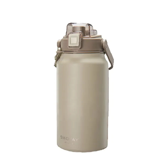 SHOTAY】316不鏽鋼大容量雙飲手提保溫瓶1300ml(保冰保溫杯/運動 SHOTAY】316不鏽鋼大容量雙飲手提保溫瓶1300ml(保冰保溫杯/運動