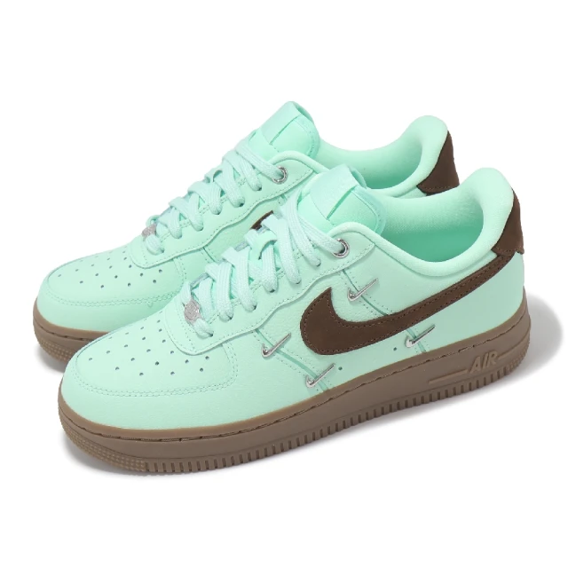 NIKE 耐吉 休閒鞋 Wmns Air Force 1 07 LX 女鞋 綠 棕 經典 AF1(IB8894-329)