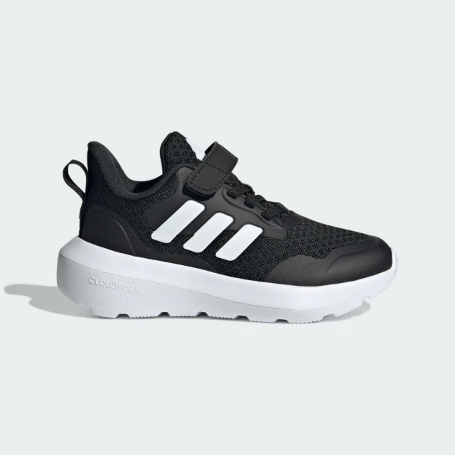 adidas 愛迪達 運動鞋 童鞋 中童 兒童 魔鬼氈 FortaRun 3.0 EL CK 黑白 IH2859