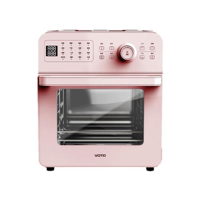 【VOTO】韓國第一 氣炸烤箱 14公升 蜜桃粉5件組(CAJ14T-P)
