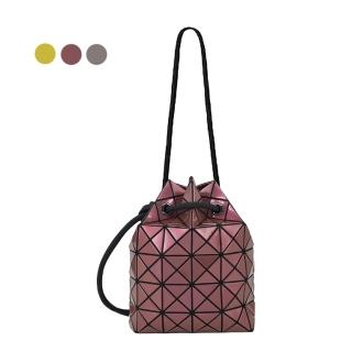 【ISSEY MIYAKE 三宅一生】WRING ONE-TONE 4X6亮面抽繩水桶包(多色選)