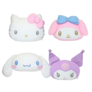 【小禮堂】Sanrio 三麗鷗 造型涼感抱枕 - 大頭款 酷洛米 美樂蒂 Kitty(平輸品)