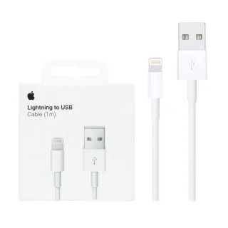 【Apple 蘋果】原廠 Lightning 對 USB 連接線 - 1公尺(A1480)