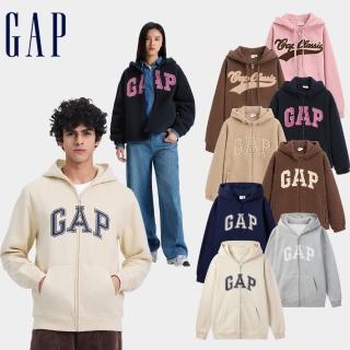 【GAP】男女裝 Logo刺繡/刷毛保暖連帽外套-多款可選(600757&600760&658736)