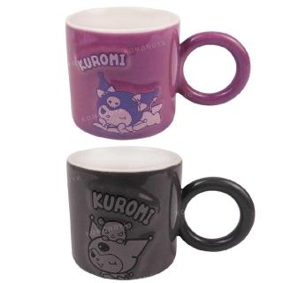 【小禮堂】Sanrio 三麗鷗 酷洛米 陶瓷馬克杯 350ml - 眨眼款(平輸品)
