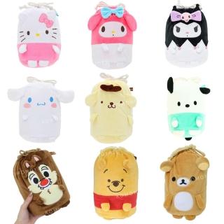 【小禮堂】Sanrio 三麗鷗 短絨收納毛毯 100x70cm - 角色款 Kitty 大耳狗 帕恰狗(平輸品)