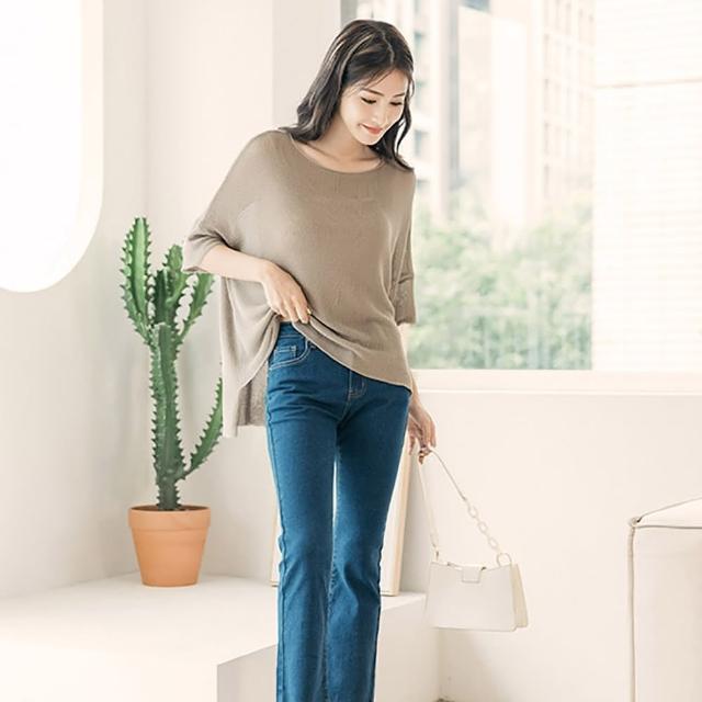 【MYDRESS】恬淡優美圓領設計針織上衣