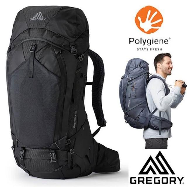 【Gregory】BALTORO 75L 專業網狀透氣健行登山背包(142511-0413 曜石黑)