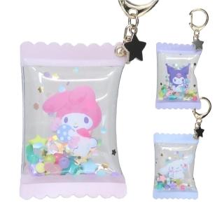 【小禮堂】Sanrio 三麗鷗 糖果包裝吊飾 - 抱糖果款 美樂蒂 酷洛米 大耳狗(平輸品)