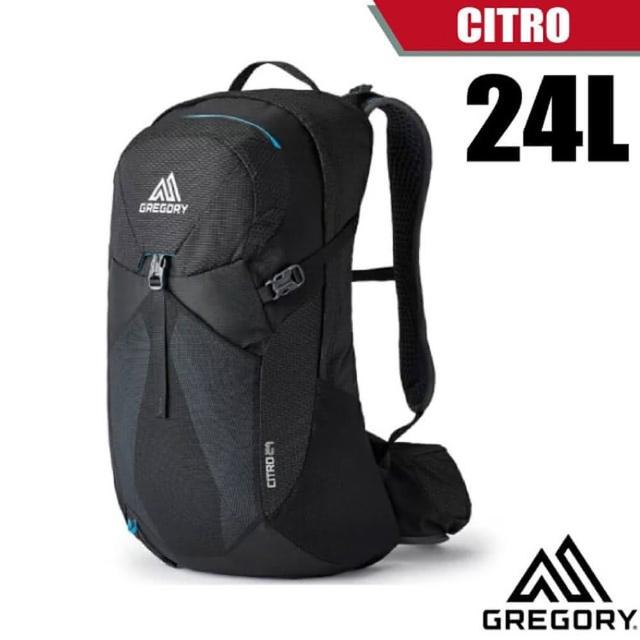 【Gregory】Citro 24L 多功能健行登山背包.透氣背網背包.適自助旅行(126879-7416 臭氧黑)