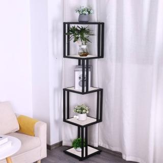 【曦品旗艦店】花架 客廳花架 創意花架 多層花架 輕奢置物架 高階花架 落地花架(黑架 5層 預購15天)