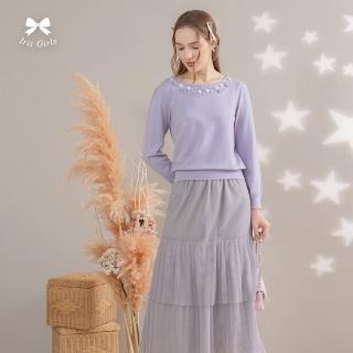 【Iris Girls 艾莉詩】雨中漫步壓褶蛋糕裙-2色(45205)