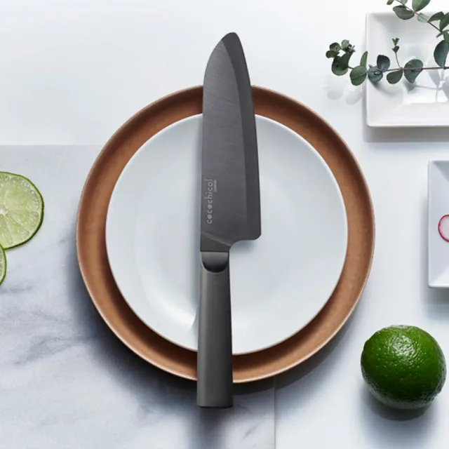 【KYOCERA 京瓷】日本進口黑刃陶瓷刀禮盒雙刀組-11+16cm(三德刀/料理刀/水果刀)