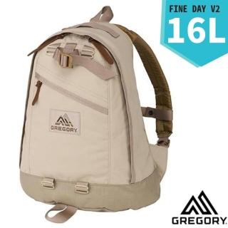 【Gregory】FINE DAY V2 日用雙肩休閒後揹包16L 多口袋設計(137539-D434 漠沙色)